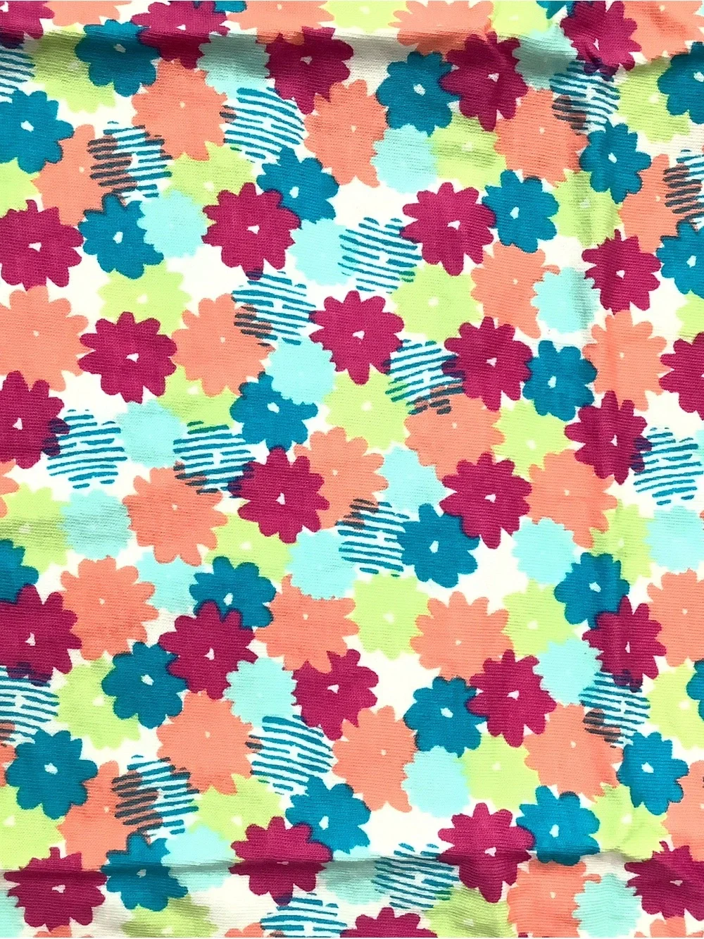 Gymboree Bright Pink Blue Coral Floral Short-Sleeve Tee